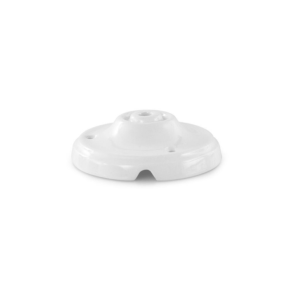 FLORON DE Ø105mm PORCELANA SERIE VINTAGE BLANCO INCLUYE KIT DE MONTAJE