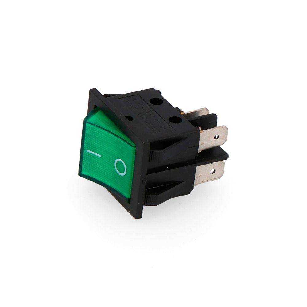 INTERRUPTOR BIPOLAR 15A 250V VERDE EMPOTRABLE