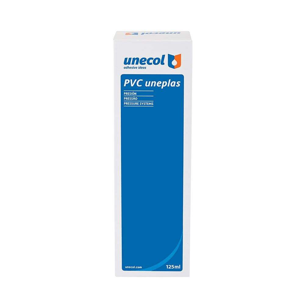 ADHESIVO PVC UNEPLAS TUBO 125 ml ESTUCHE + DISPENSADOR