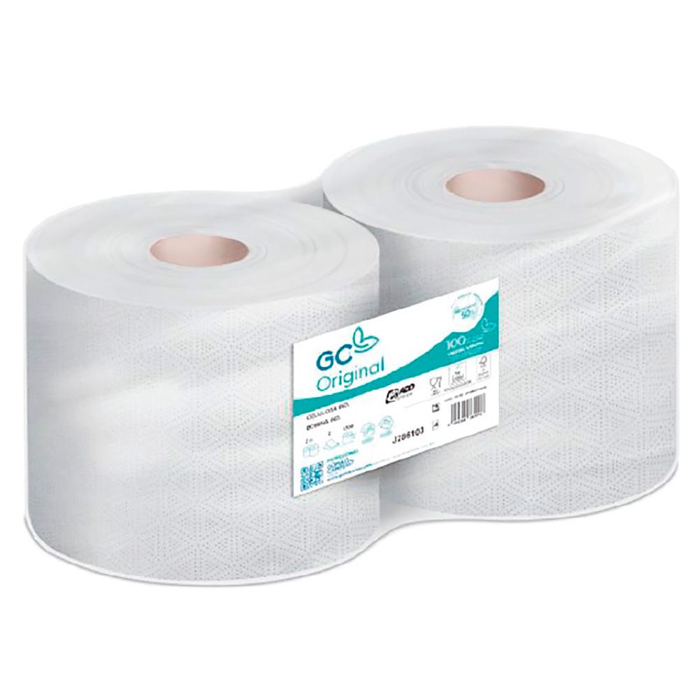 BOBINA PAPEL INDUSTRIAL 450 m 2 uds