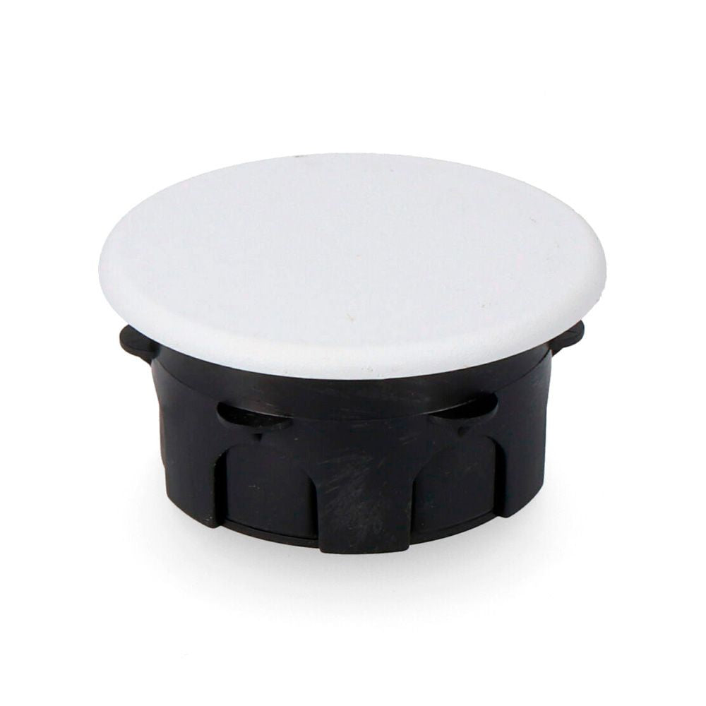 CAJA REDONDA DE EMPOTRAR Ø60x40mm CON GARRA DE PLÁSTICO