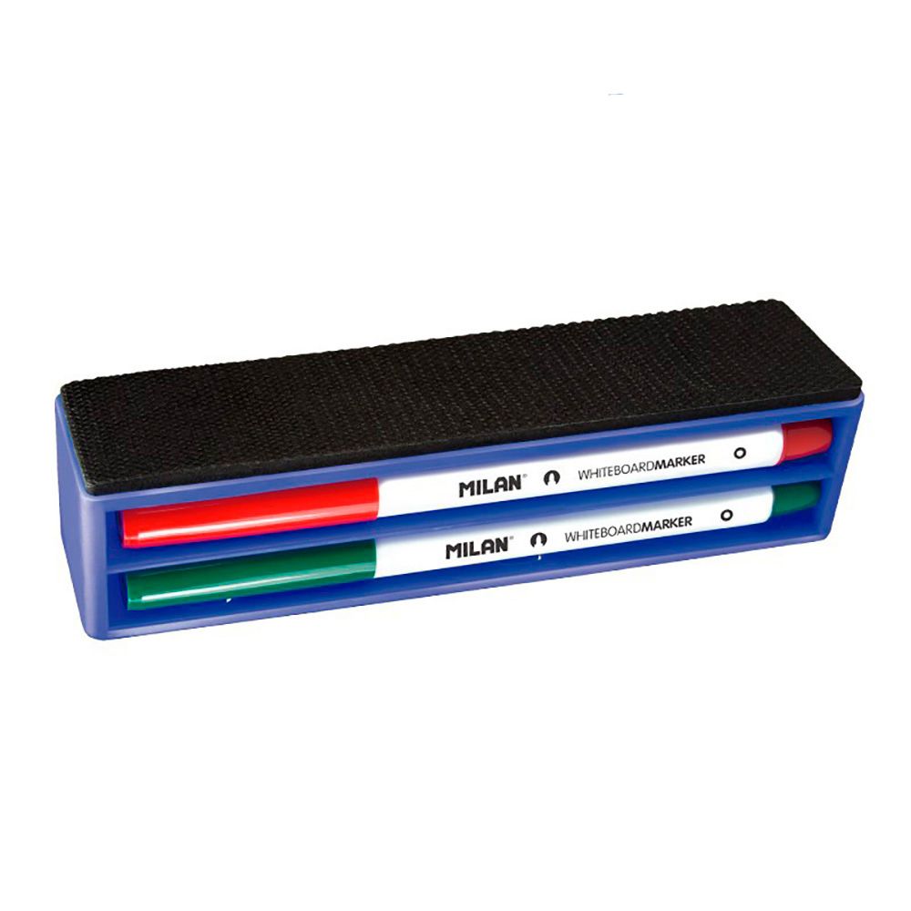 BORRADOR MAGNETICO + 4 ROTULADORES PARA PIZARRA BLANCA
