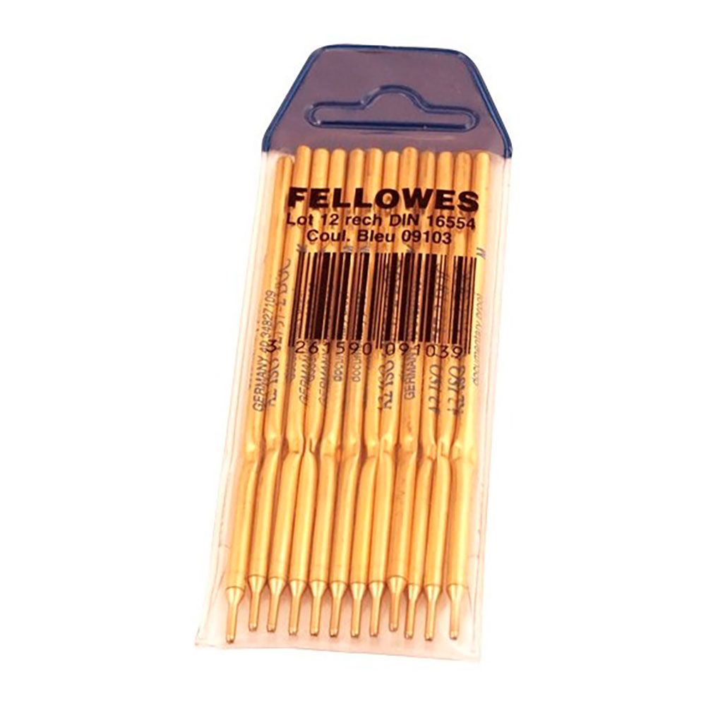 RECAMBIO BOLIGRAFO PEANA FELLOWES REF. 64314 AZUL BLISTER 12 uds