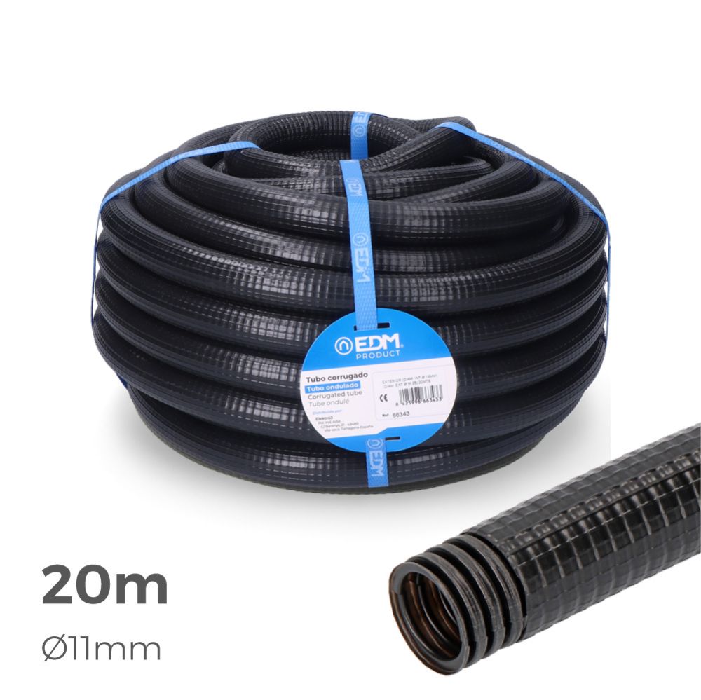 CORRUGADO PARA EXTERIOR MEDIDA 11mm M-16 20m CE