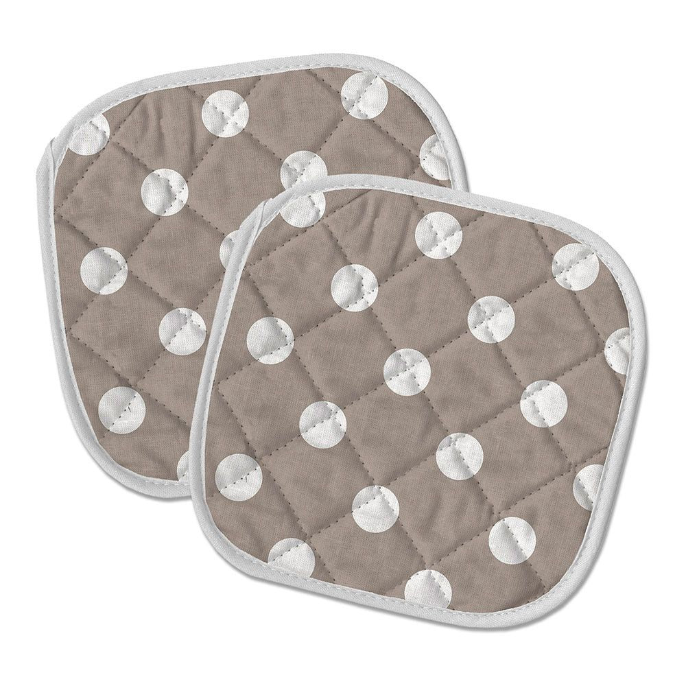 AGARRADORES COCINA ACOLCHADOS TOPOS 20 x 20 cm, 2 uds