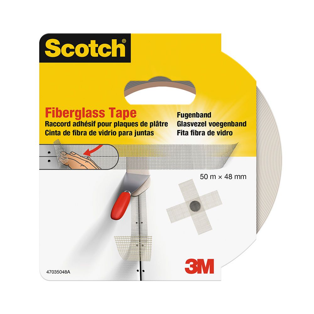 CINTA ADHESIVA DE FIBRA DE VIDRIO PARA JUNTAS 48 mm x 50 m