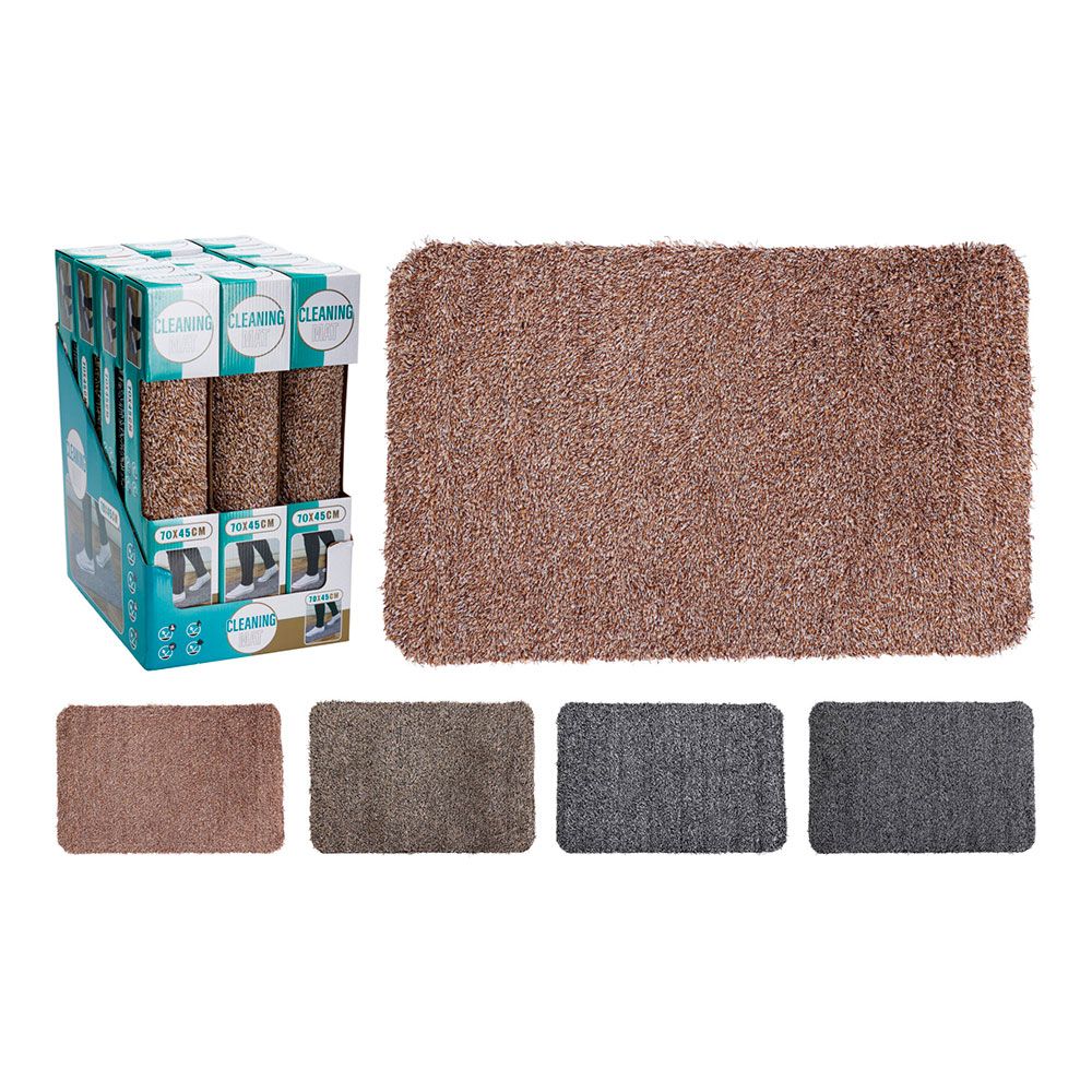 FELPUDO CLEANING MAT, COLORES SURTIDOS, 70 x 45 cm