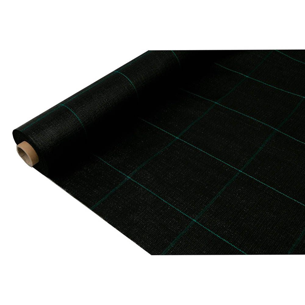 MALLA ANTIHIERBA 100 g/m² NEGRA 1 x 10 m