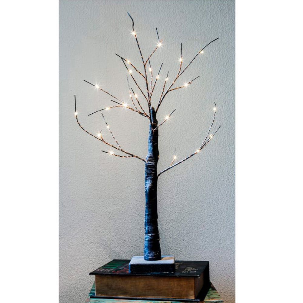 ÁRBOL 3D SAKURA 60 cm 24 LEDS CÁLIDOS A PILAS 3 x AA