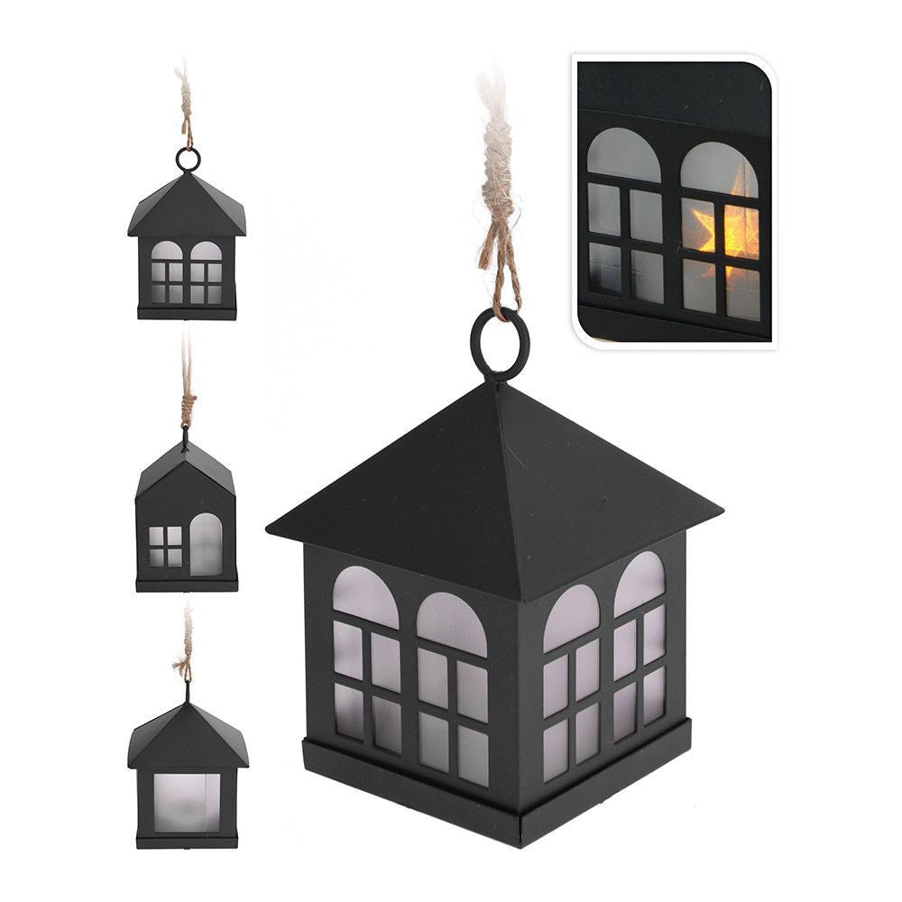 FAROLITO DE LED 6 x 8 cm NEGRO