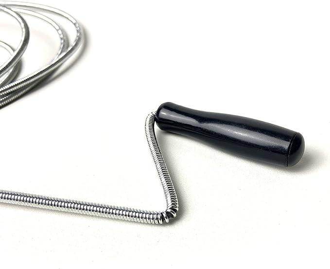 Desatascador tuberías profesional en espiral de 3M X 5MM desatascador fregadero, ducha, bañera, lavabo, wc, etc. Alambre Desatascador tuberías con mango de manivela. Muelle desatascador - Pinturas y Tarimas Ideas