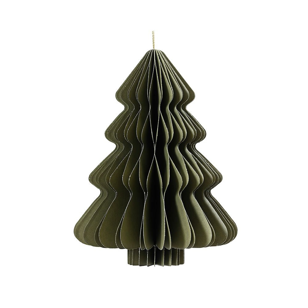 ÁRBOL DE PAPEL VERDE Ø30 x 40 cm