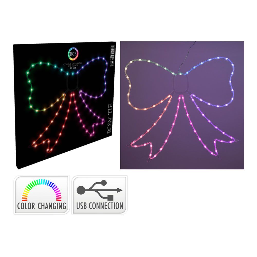 LAZO RGB 71 LEDS, MULTIFUNCIÓN, INTERIOR, 55 x 60 cm