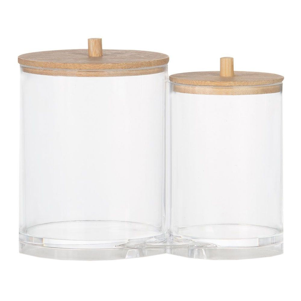 BOTES DE BAÑO ORGANIZADORES ACRÍLICOS Ø15 x 12 cm