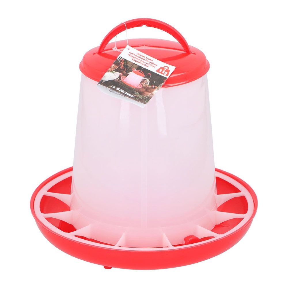 COMEDERO PARA AVES DE CORRAL 3 kg Ø25 x 26 cm PET FOOD