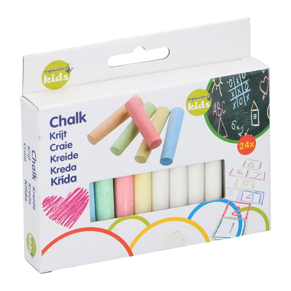 SET TIZAS COLORES 24 uds
