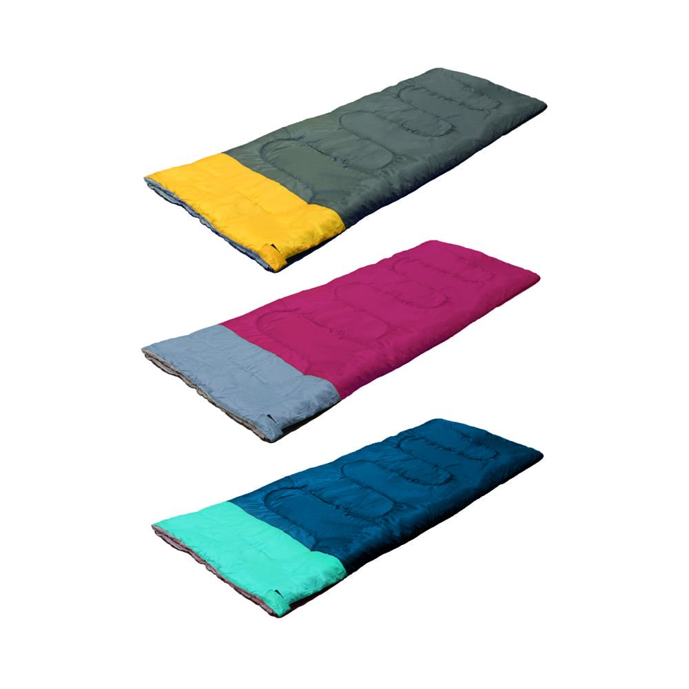 SACO DE DORMIR COLORES SURTIDOS, 190 x 75 cm