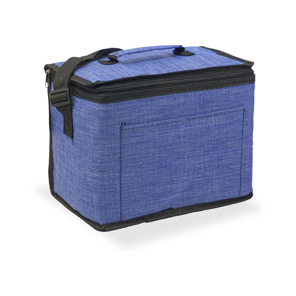 NEVERA DISEÑO TEJANA CON ASA COLOR AZUL 10 L
