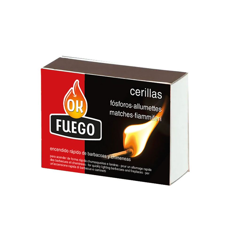 OKFUEGO CERILLAS DE COCINA 100 uds x 3 CAJAS