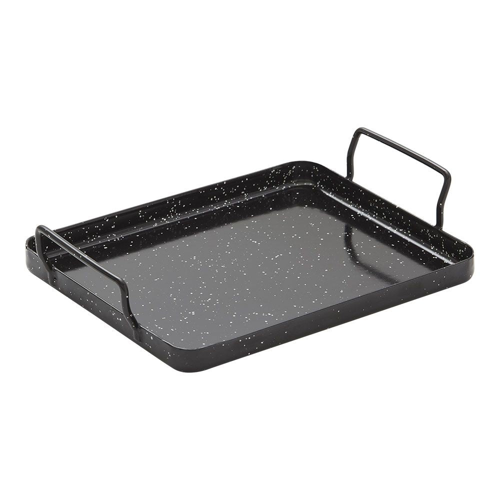 BANDEJA DE ACERO ESMALTADO PARA HORNO 17 x 21 x 1,5 cm
