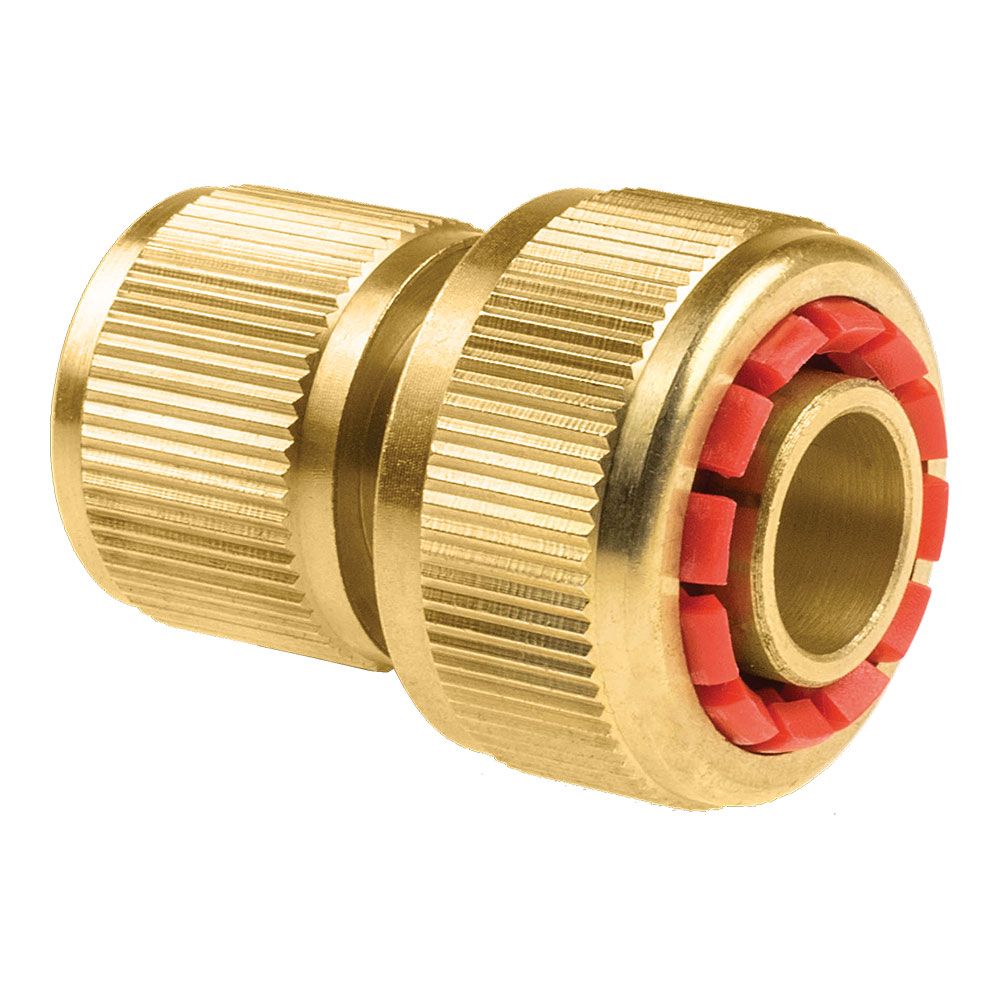 CONECTOR RÁPIDO MANGUERA STOP DE LATÓN BRASS 3/4"