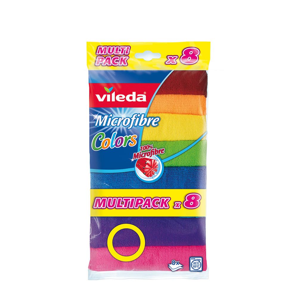 BAYETA MICROFIBRA COLORS 8 uds