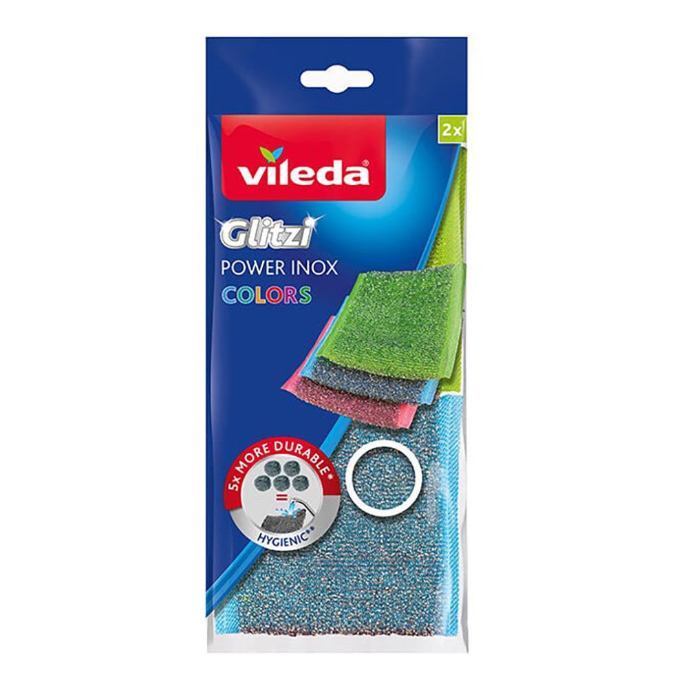 ESTROPAJO DE ACERO INOXIDABLE GLITZI COLORES 2 uds