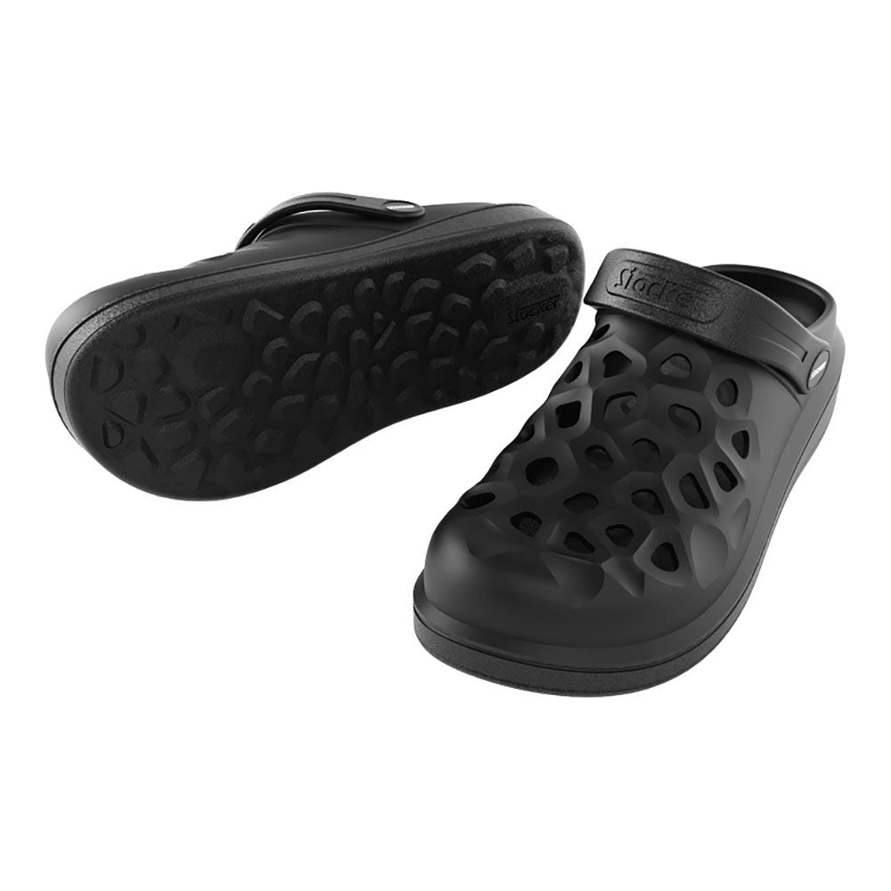 ZUECOS PARA JARDÍN Y CASA PERFORADO NEGRO TALLA 39