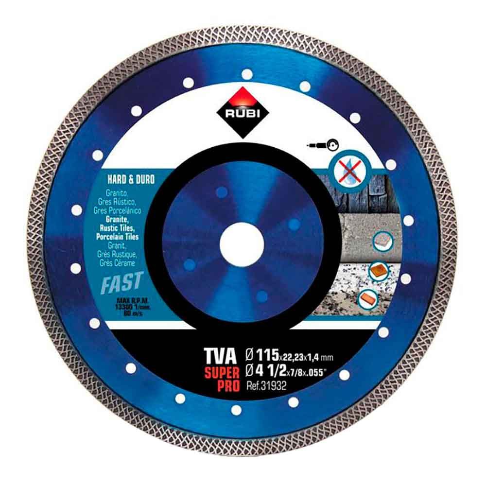 DISCO DIAMANTADO TVA SUPERPRO Ø115 x 1,4 x 22,2 mm