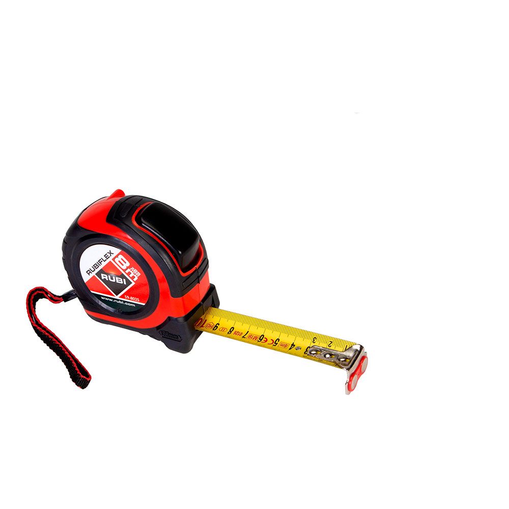 FLEXÓMETRO RUBIFLEX 8 m x 25 mm