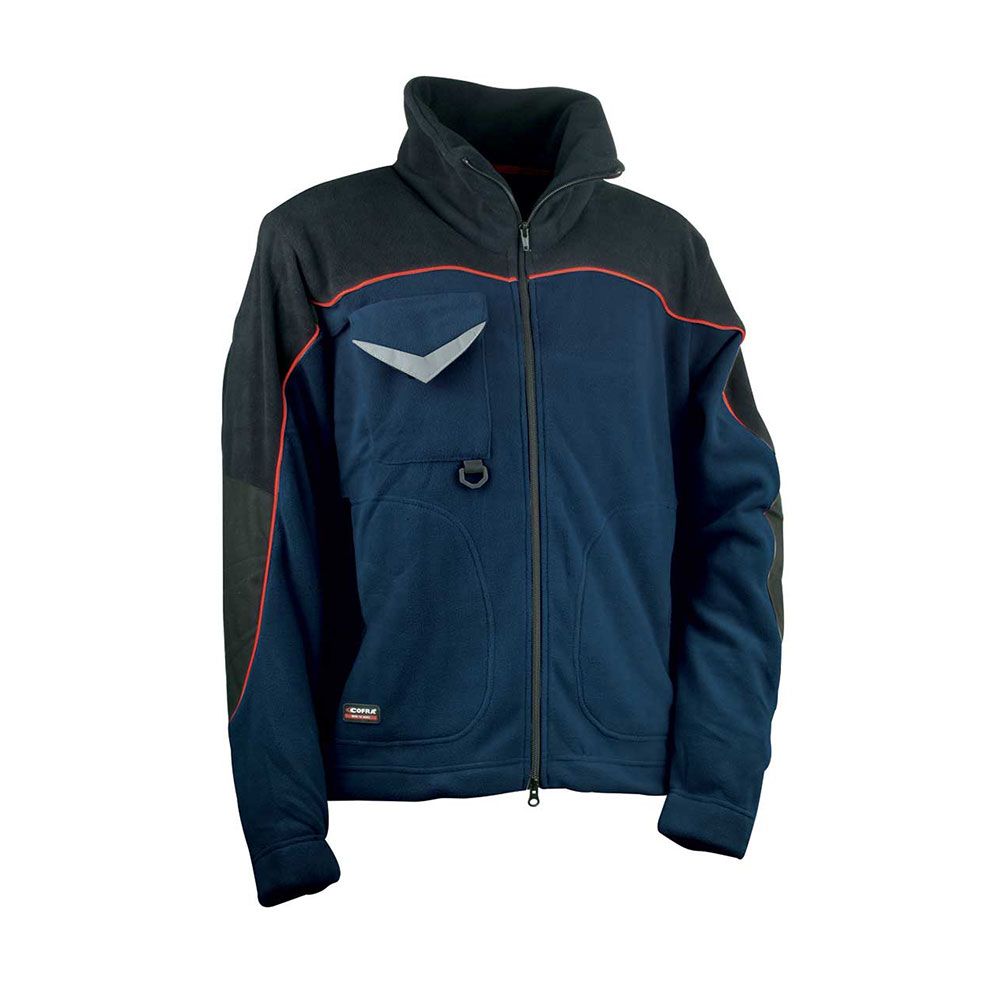 CAZADORA FORRO POLAR RIDER AZUL MARINO NEGRO TALLA XL