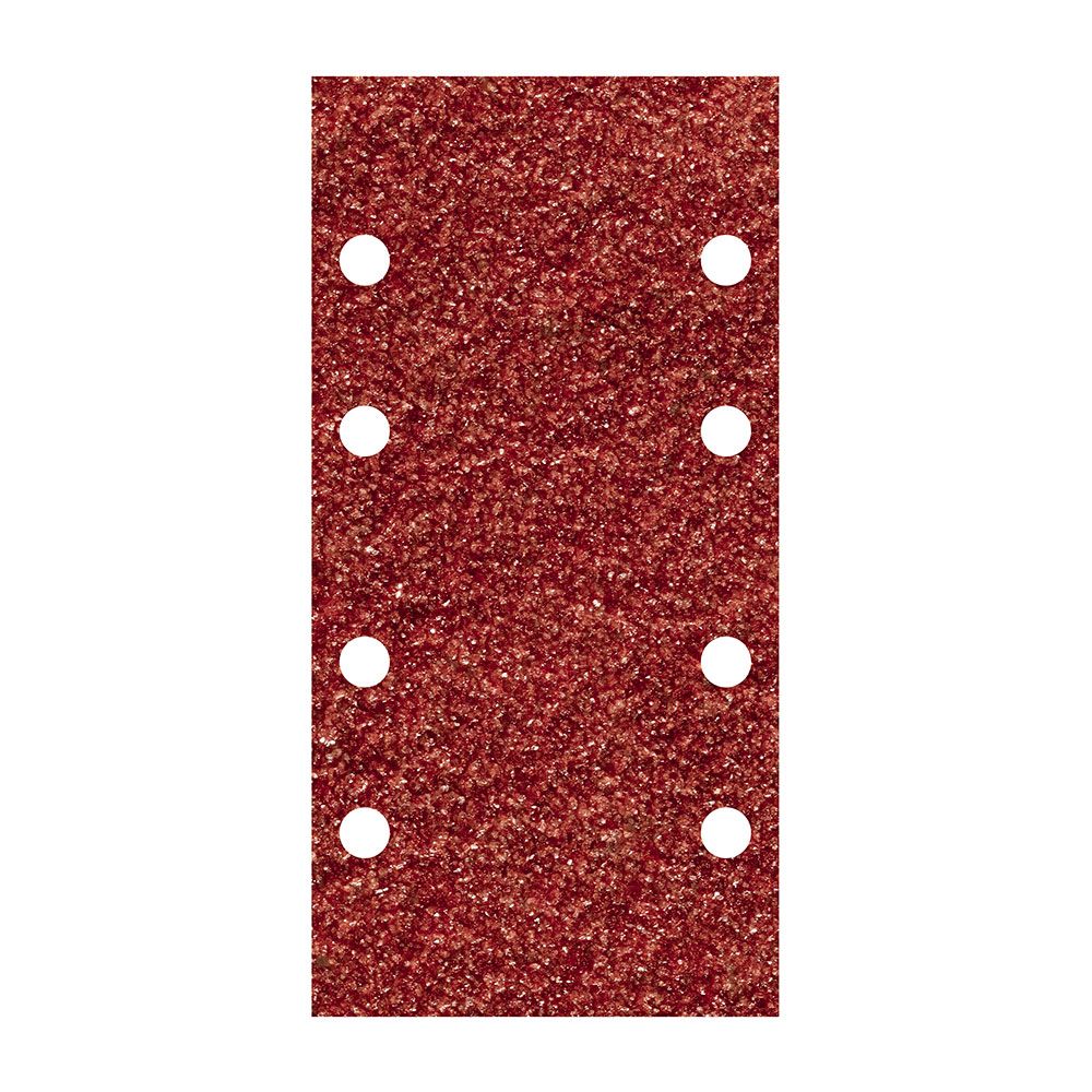 HOJAS DE LIJAR ADHESIVAS DE CORINDÓN PERFORADAS, 93 x 185 mm, GRANO 120, PACK 10 uds