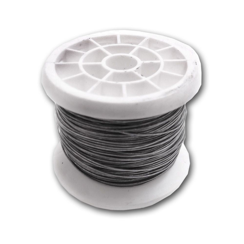 ALAMBRE FORRADO CON BOBINA N° 6 PLATEADO, CALIBRE 0,40 mm x 50 m