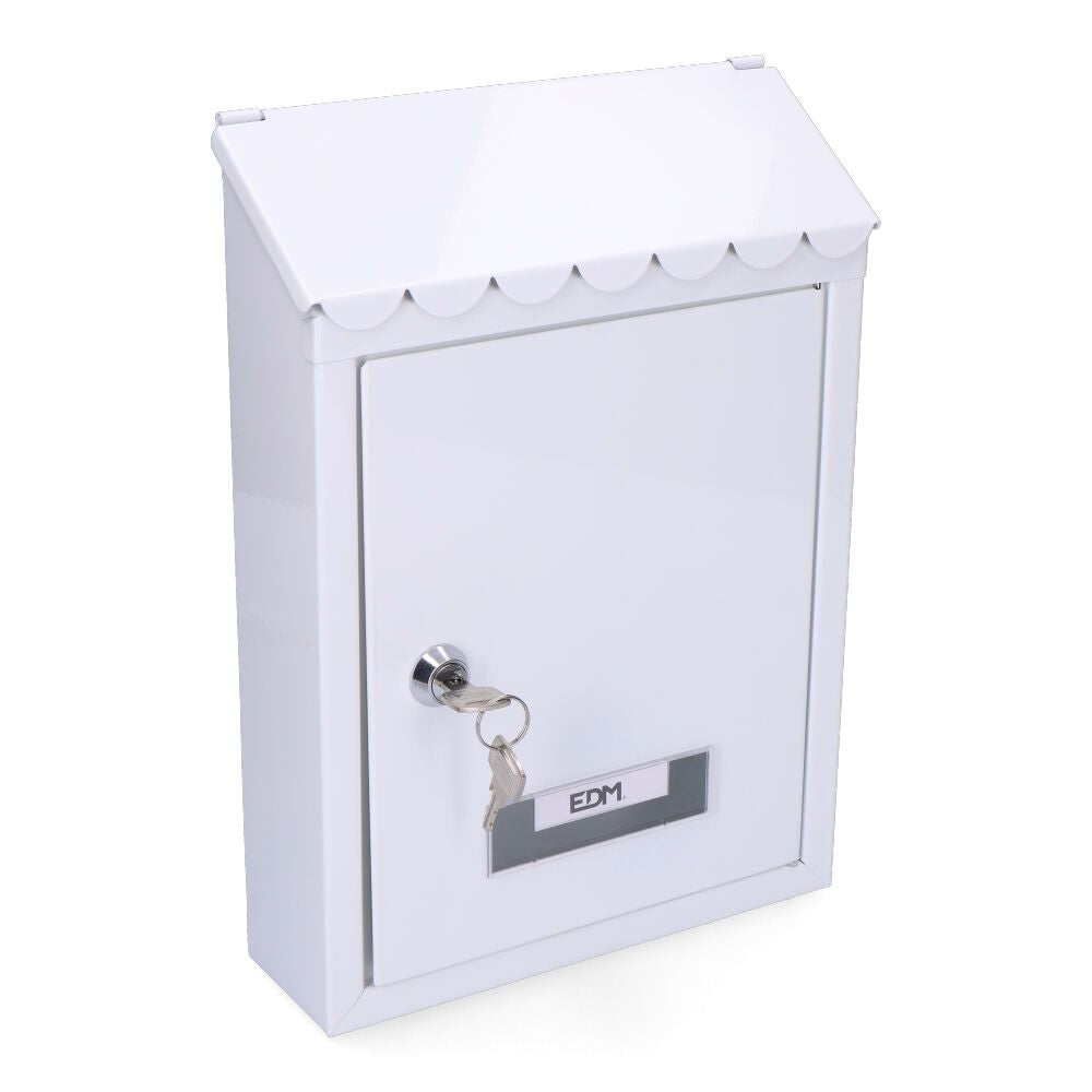 BUZON DE ACERO MODELO STANDARD BLANCO 210 x 60 x 300 mm