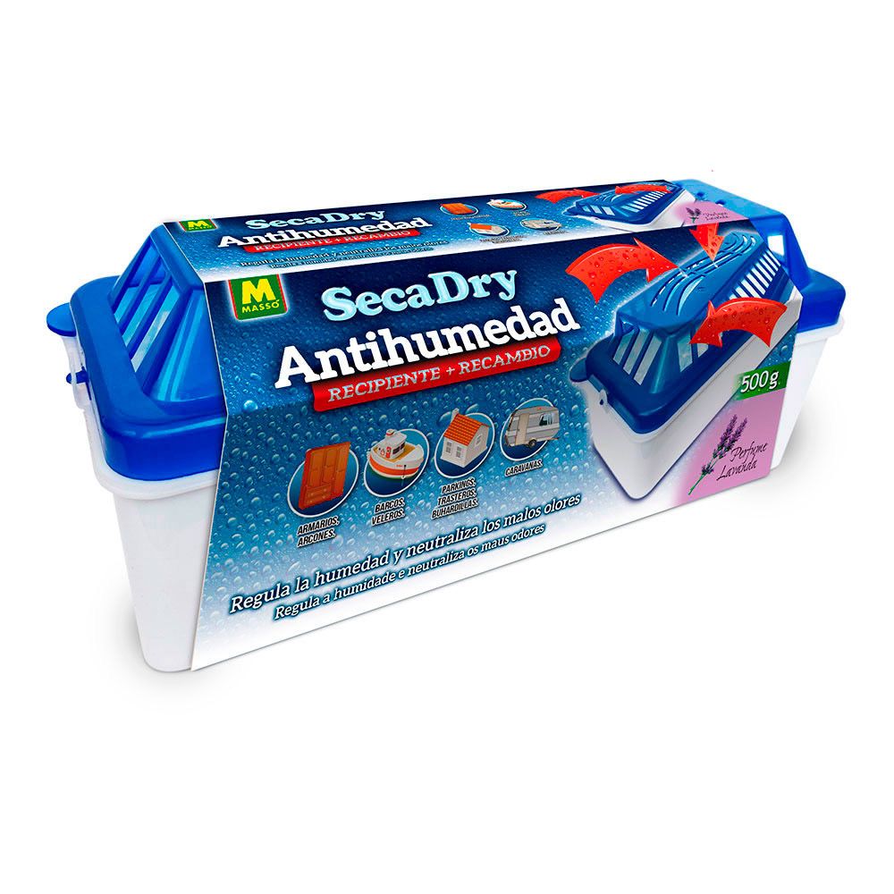 SECADRY ANTIHUMEDAD RECIPIENTE + RECAMBIO 500 g