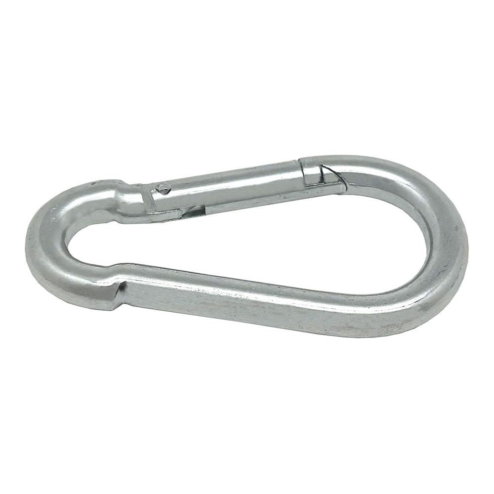 MOSQUETÓN BOMBERO SIN SEGURO, MSQ01, ACERO GALVANIZADO, 8 x 80 mm