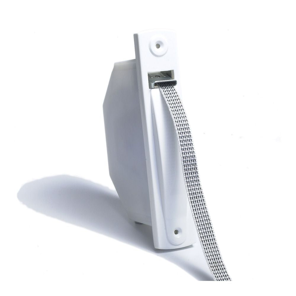 RECOGEDOR EMPOTRABLE MINIPACK PARA PERSIANA CON CINTA 18 mm BLANCO