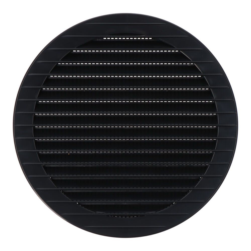 REJILLA VENTILACIÓN REDONDA EMPOTRABLE CON MOSQUITERA Ø150mm ABS GRIS ANTRACITA