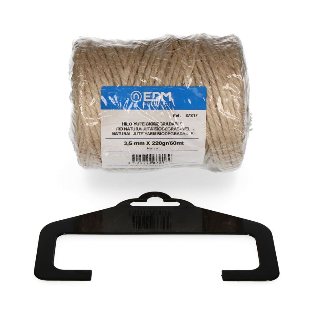 CORDEL YUTE NATURAL 3 CABOS CALIBRE 3,5 mm x 60 m