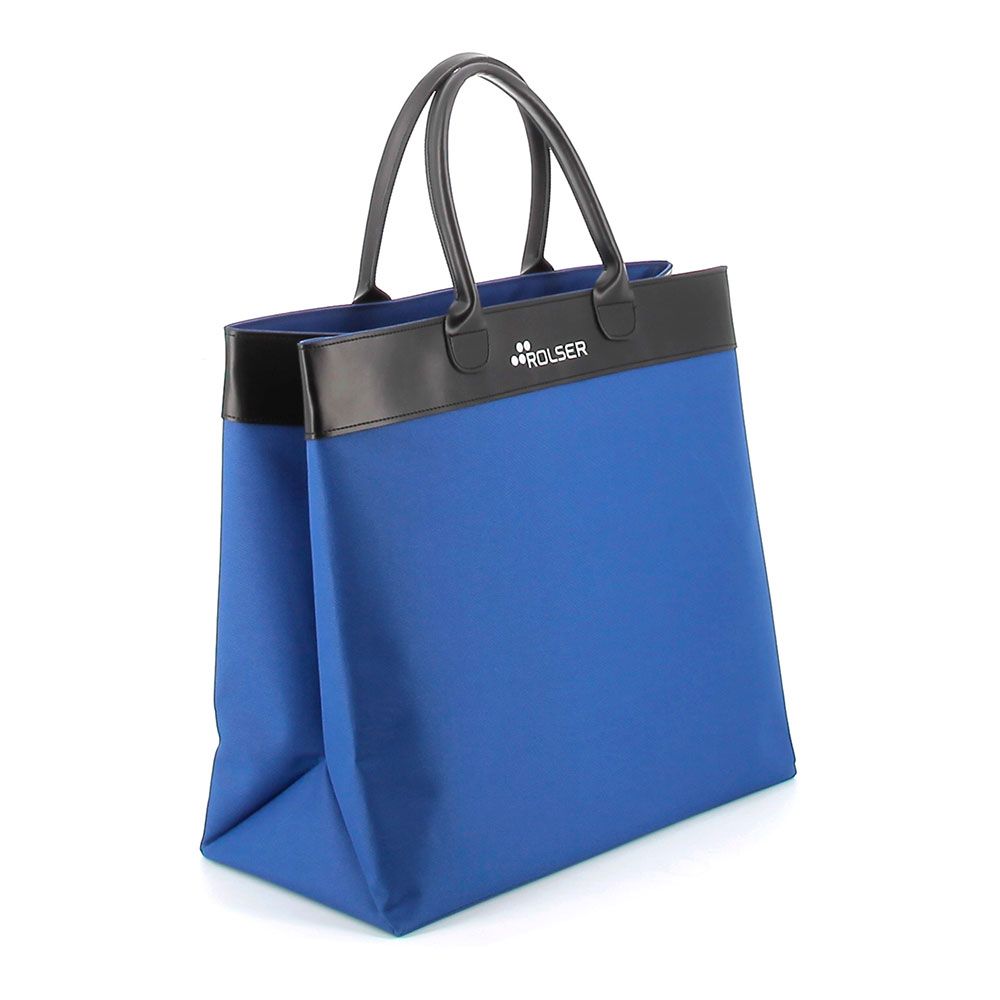 BOLSA DE MANO PARA LA COMPRA DE COLOR AZUL; 380 x 190 x 390 mm