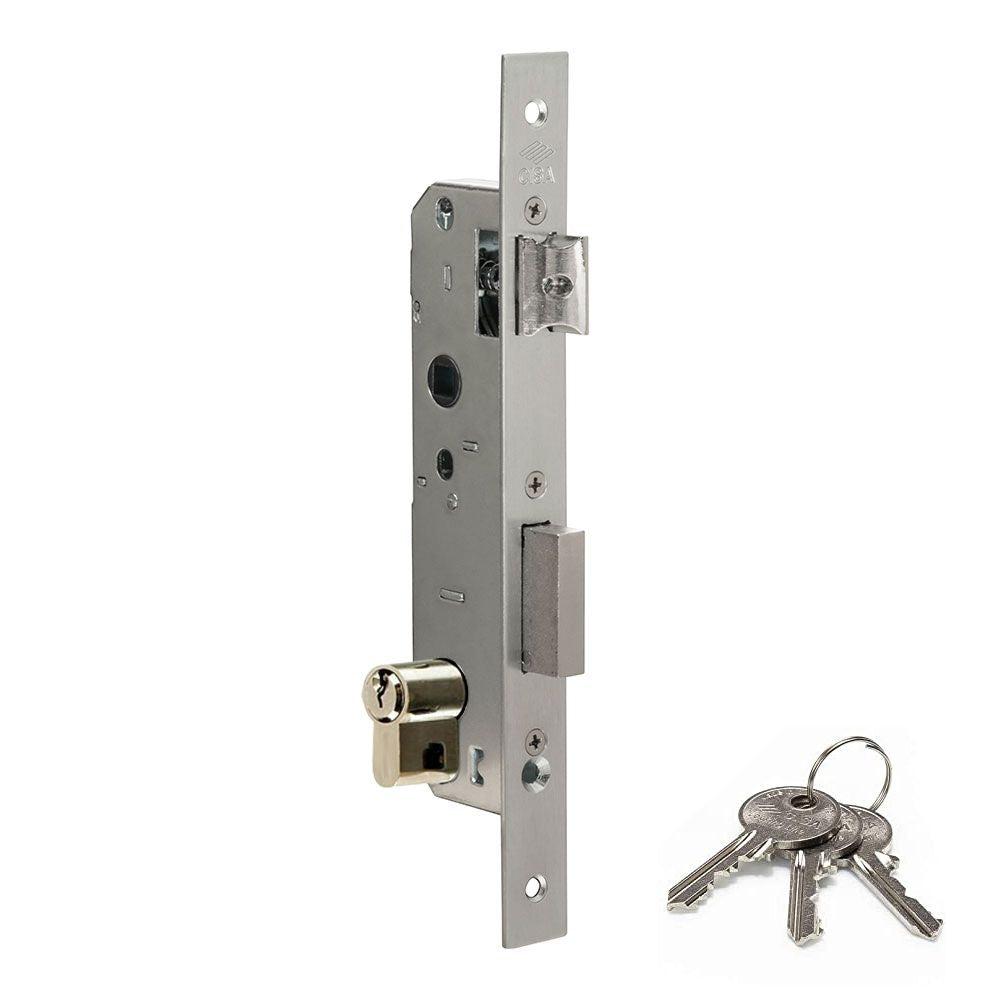 CERRADURA METALICA NEW FORI PICAPORTE+PALANCA E=20 44661.20.0 CISA