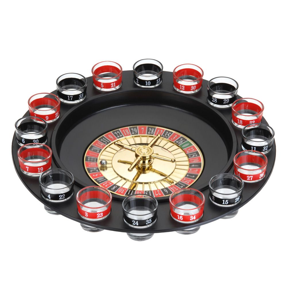 JUEGO DE CHUPITOS RULETA Ø30x7cm