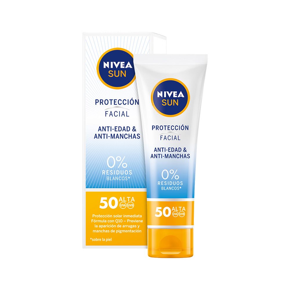 PROTECTOR SOLAR FACIAL TUBO ANTIEDAD Q10 F50 50 ml