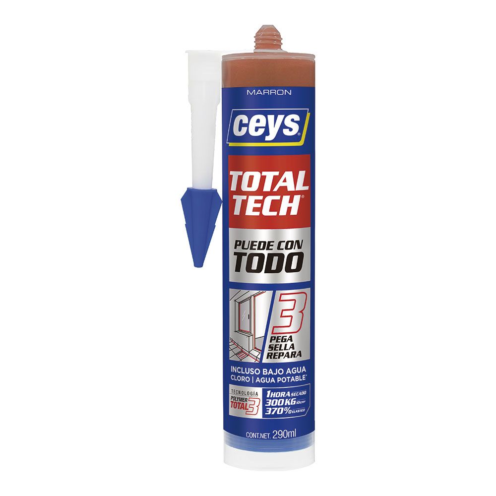 ADHESIVO SELLADOR TOTAL TECH MARRÓN 290 ml