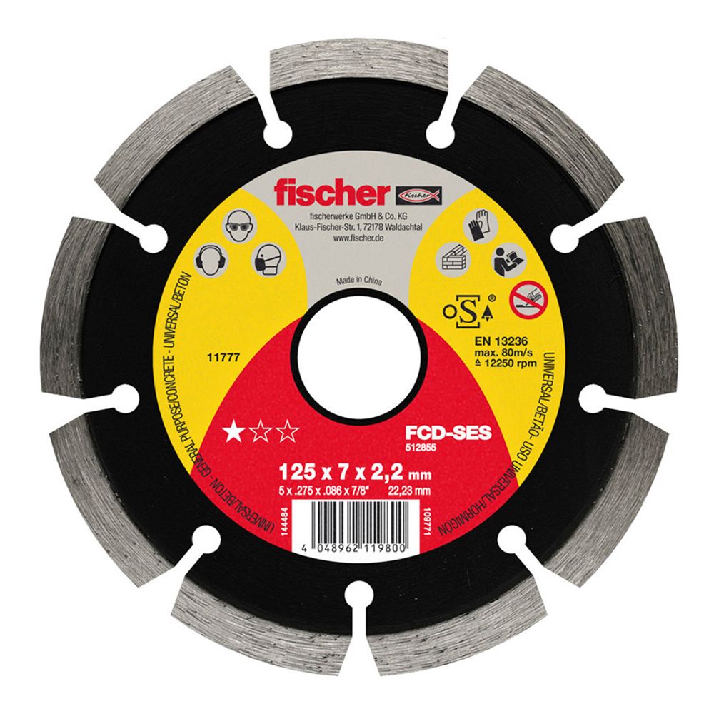 DISCO DIAMANTADO HORMIGON FCD-SES Ø115 x 2,2 x 22,23 mm