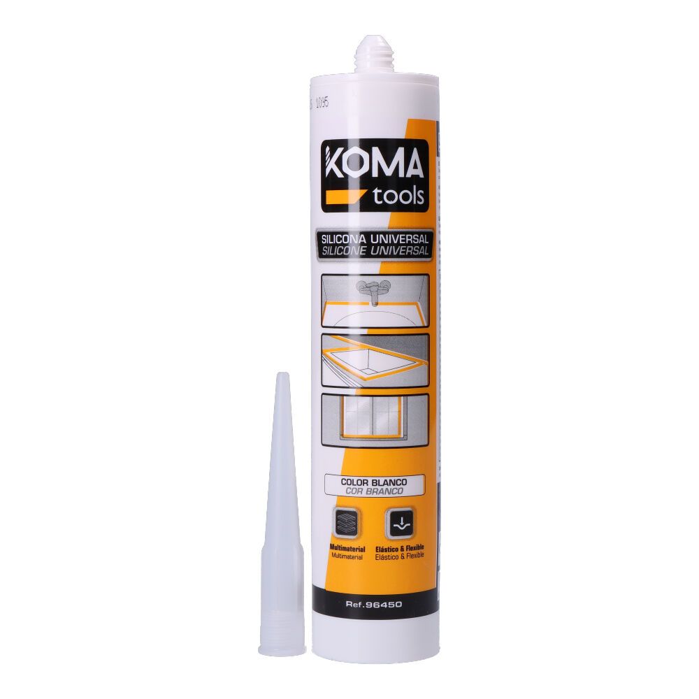 SILICONA UNIVERSAL ÁCIDA ANTIMOHO BLANCA 280 ml