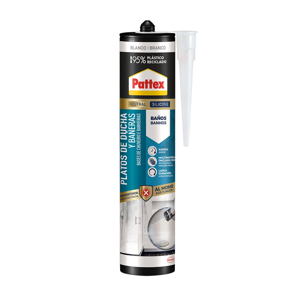 SILICONA NEUTRA ANTIMOHO BAÑOS BLANCO 280 ml