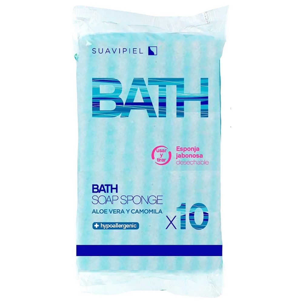 ESPONJA DESECHABLE JABONOSA, PACK 10 uds