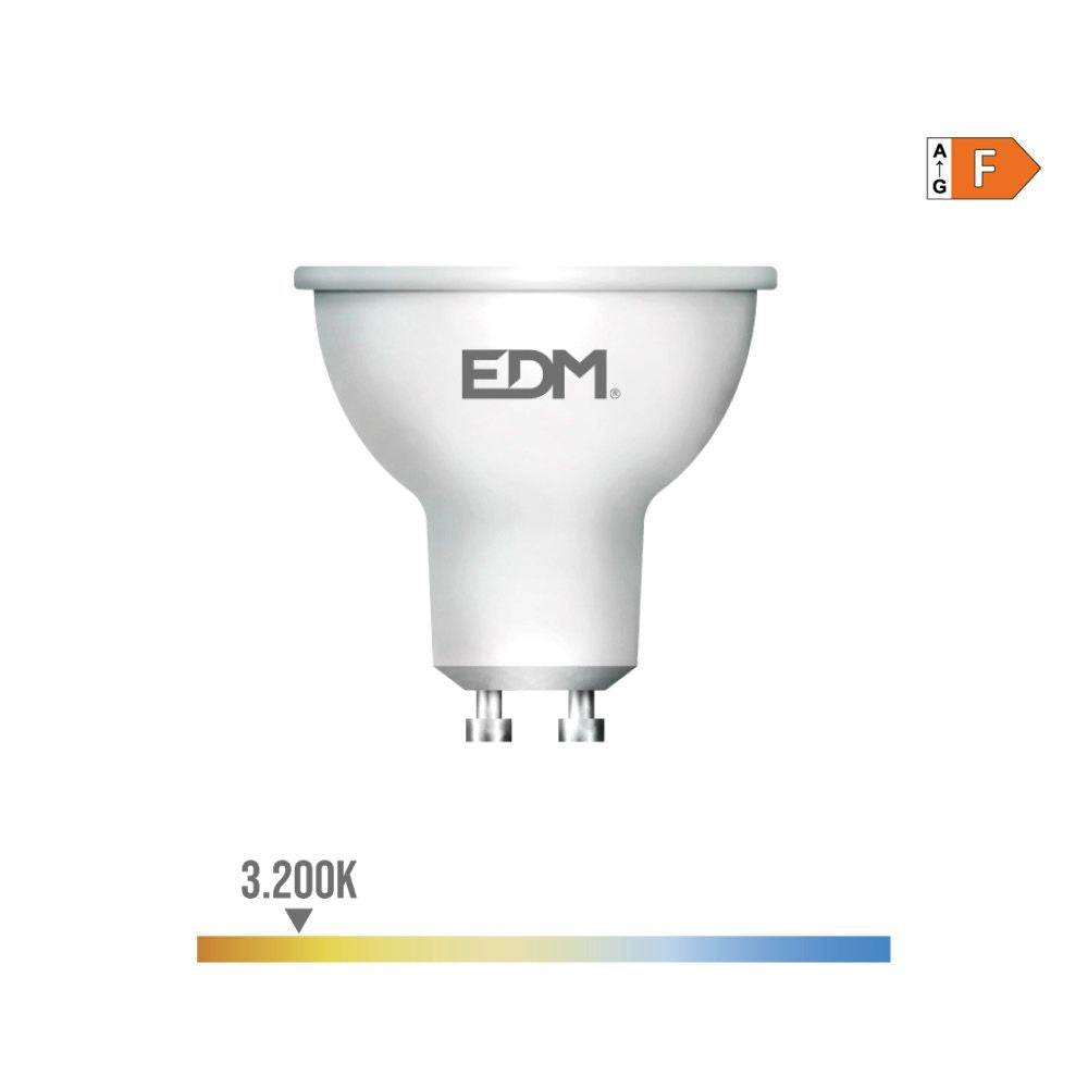 BOMBILLA DICROICA LED GU10 5 w 450 lm 3200 k LUZ CALIDA Ø5 x 5,5 cm