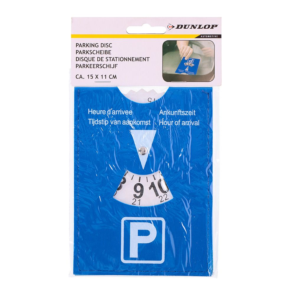 DISCO HORARIO ESTACIONAMIENTO PLÁSTICO; 12,5 x 10 cm